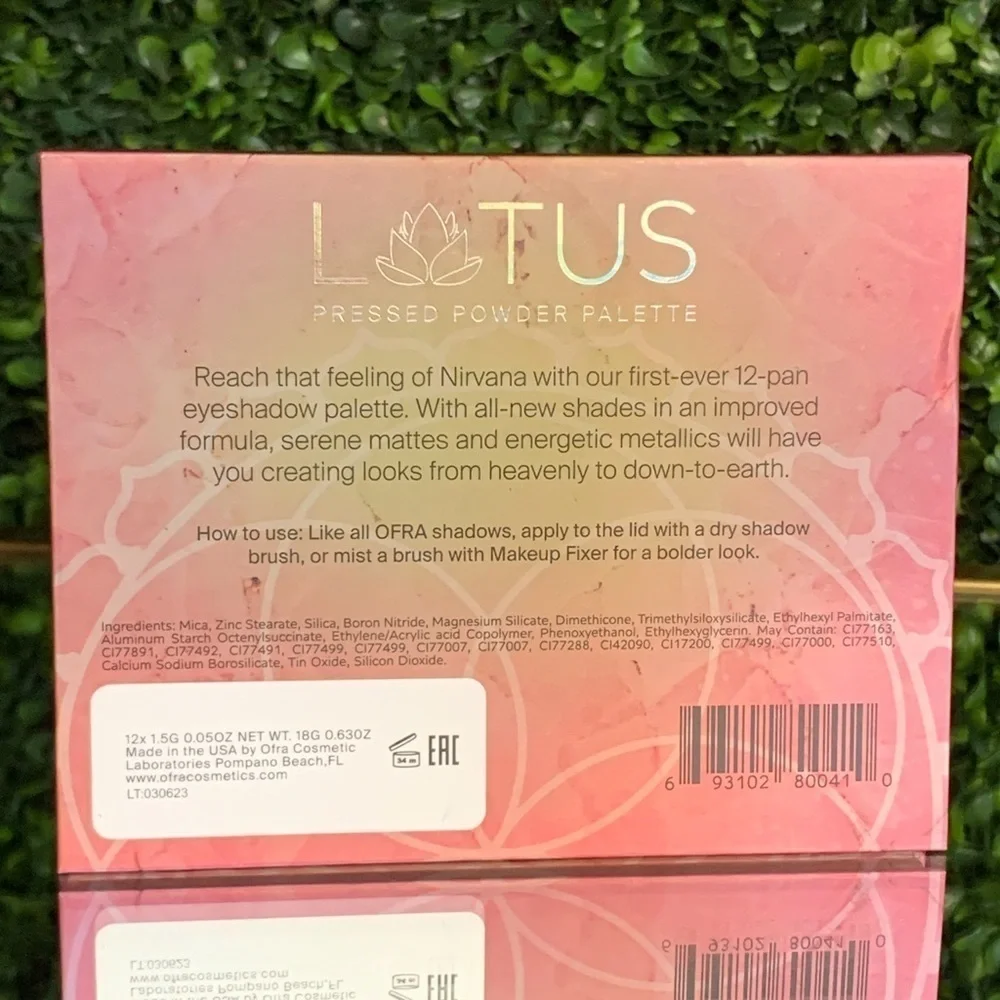 OFRA cosmetics lotus